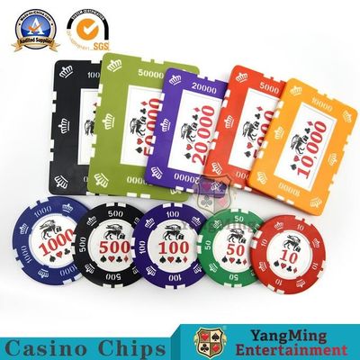 comprar etiqueta engomada Tejas de Clay Poker Chip Set Frosted de la base de hierro 760Pcs Fabricación en línea
