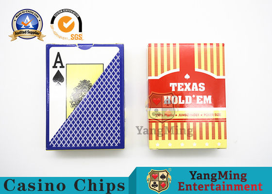 comprar Naipes plásticos del PVC de la prenda impermeable para Texas Hold ellos doble del juego echado a un lado helado Fabricación en línea