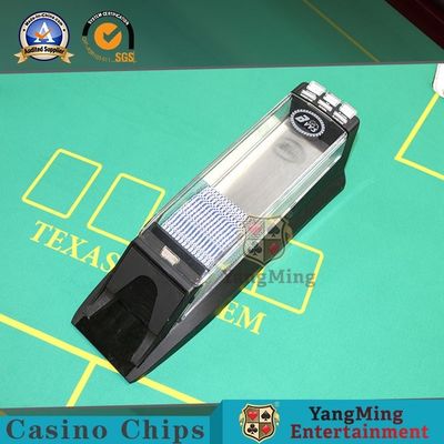 comprar Todo Negro Código de Barras Laser 8 Deck Poker Distribuidor Electrónico Para Torneos Internacionales Estándar Zapatos Inteligentes Shuffle Fabricación en línea