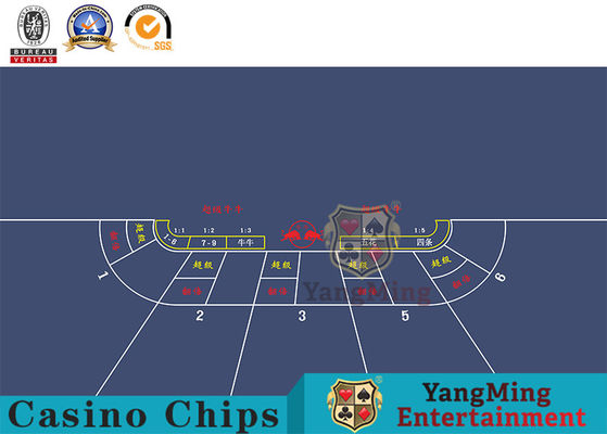 comprar Disposición estupenda por encargo de la tabla del casino del juego de tarjeta del póker de la vaca Fabricación en línea