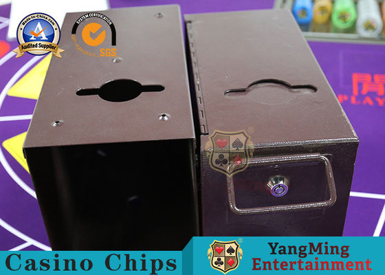 comprar Accesorios del juego del casino de la capa doble del metal con efectivo bloqueable Fabricación en línea