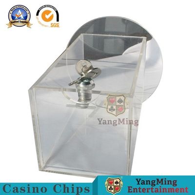 comprar Tabla de acrílico transparente inferior redonda YM-DH04 del póker del bacará Fabricación en línea