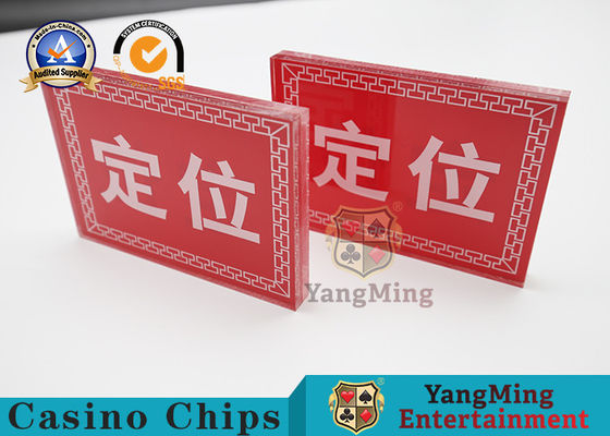 comprar Los accesorios de colocación dedicados del juego del casino defienden la impresión del acrílico transparente Fabricación en línea
