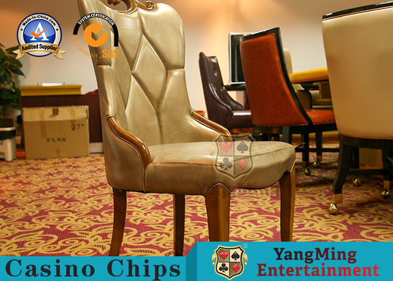 comprar La cena retra del roble preside el bacará Texas Club With Soft Backrest del ocio Fabricación en línea