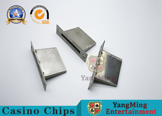 comprar Caja de acero inoxidable del efectivo de la tabla del póker de la tarjeta con plata del oro de la ranura de moneda del metal Fabricación en línea