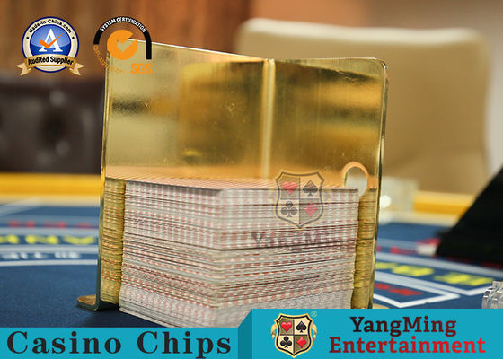 comprar Los accesorios SS 8 del juego del casino del chapado en oro emparejan el tablero de la mesa de la veintiuna del estante de tarjeta del póker Fabricación en línea