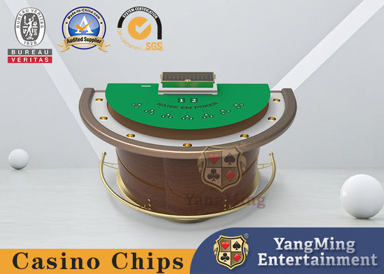 comprar Tabla del póker de la veintiuna del semicírculo 7Cards con el mantel incombustible Fabricación en línea
