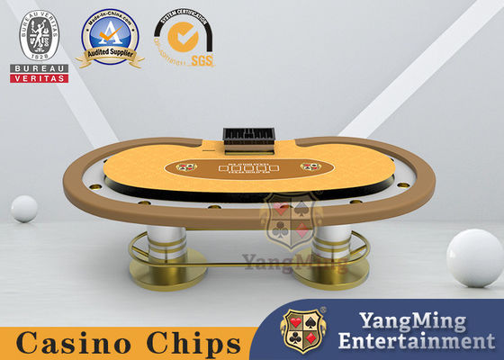 comprar Acero inoxidable del cuadro 304 del ajedrez del juego de Pea Shaped Texas Oval Casino Fabricación en línea