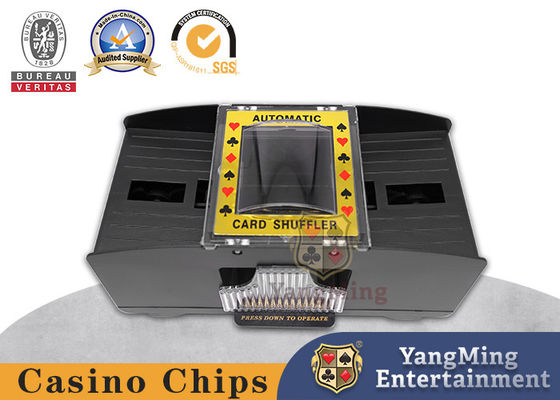 comprar Shuffler plástico negro del póker con 4 pilas AA para el Shuffler no reutilizable de la tarjeta del sitio de Dezhou Club VIP Fabricación en línea