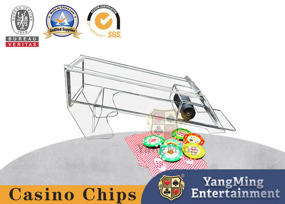 comprar Completamente transparente espesado 8 sistemas del zapato de acrílico de la tarjeta del casino del distribuidor autorizado del solitario del póker Fabricación en línea
