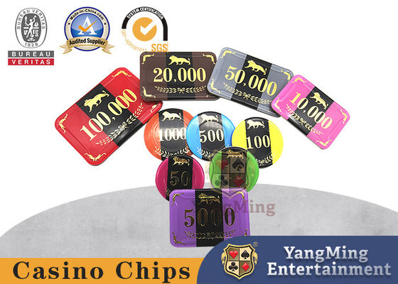 comprar Tres microprocesadores de falsificación antis de acrílico del casino de la capa RFID Fabricación en línea