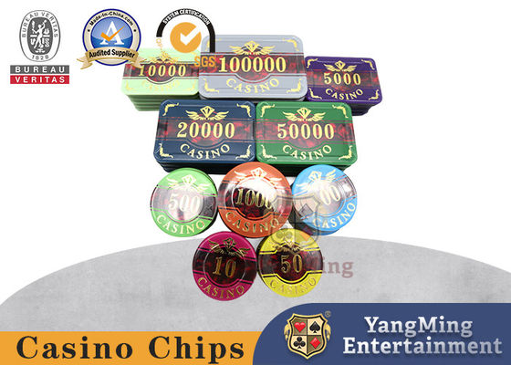 comprar Póker de cerámica Chip Set del casino del casino de Macao de la novedad de 13,5 gramos Fabricación en línea