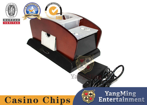 comprar Cubierta Madera-coloreada 2 del Shuffler universal de doble finalidad del póker de Gambing de los naipes Fabricación en línea