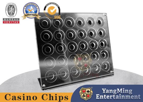 comprar Póker Chip Rack Holder del soporte de exhibición de la moneda del desafío del estante de 5 filas Fabricación en línea