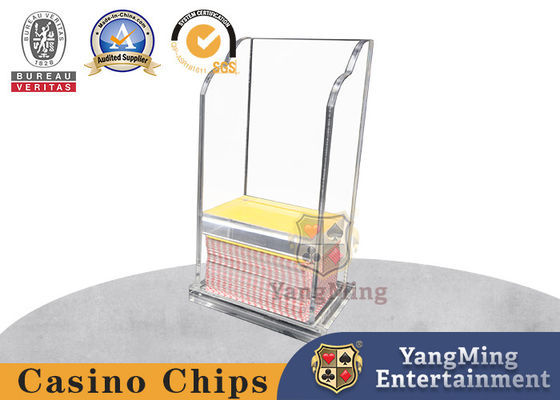 comprar Caja superior transparente del descenso del póker del casino de la tapa de la diapositiva para la tabla de juego Fabricación en línea