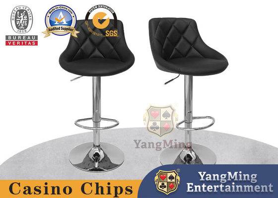 comprar El distribuidor autorizado de acero giratorio de cuero negro del póker del casino del chasis preside cómodo Fabricación en línea