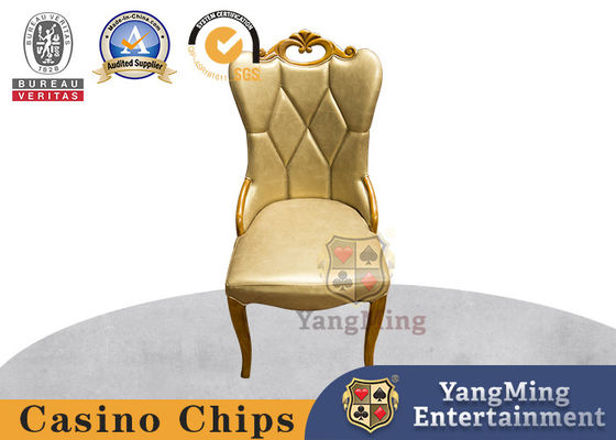 comprar Estilo coreano de lujo de las sillas de tabla del póker del roble de la piel artificial para el club del casino Fabricación en línea