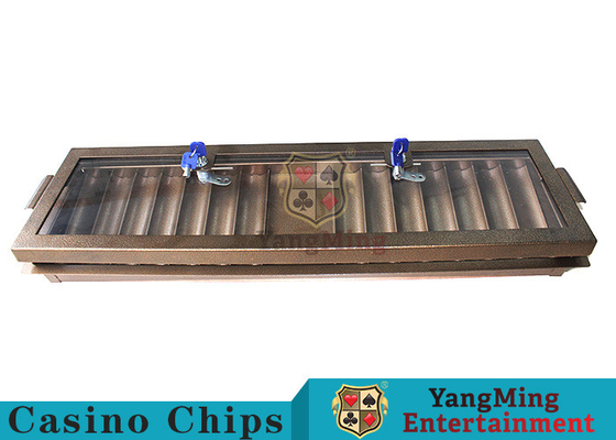 comprar Metal dedicado Chip Tray Space - ahorro del casino del entretenimiento con la fila 14 Fabricación en línea