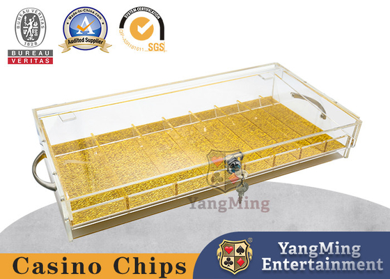 comprar Casino de acrílico grueso completamente transparente Chip Tray For Baccarat Texas de 8 filas Fabricación en línea