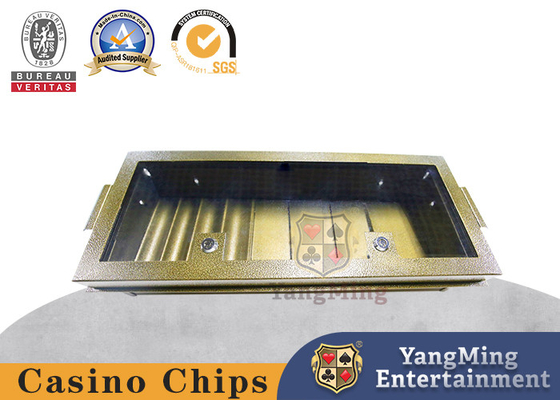 comprar La cubierta de cristal de bronce de 8 filas dedicó a Chip Tray For Baccarat Table bloqueable Fabricación en línea