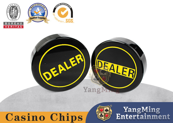 comprar Tablero de la mesa de grabado echado a un lado doble redondo Texas Holdem Button For Casino Fabricación en línea