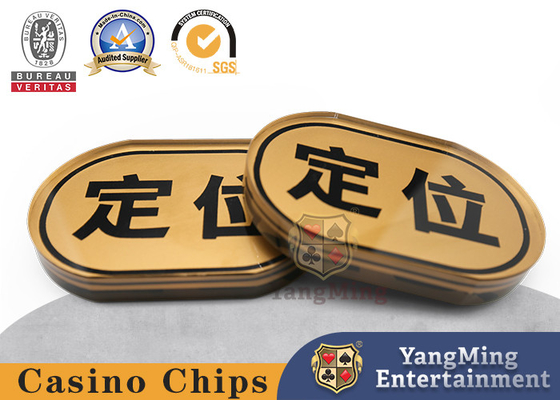 comprar Botón de acrílico de oro de Texas Baccarat Positioning Card Dealer para Niuniu Fabricación en línea