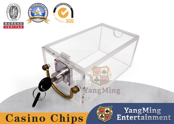 comprar Sistemas de encargo de acrílico transparentes de la caja 6 de Texas Baccarat Poker Table Card Fabricación en línea