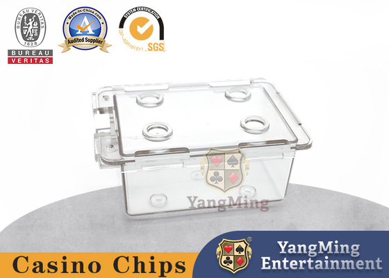 comprar Translúcido modificado para requisitos particulares 2 pares de la tabla Chip Holders del póker Fabricación en línea