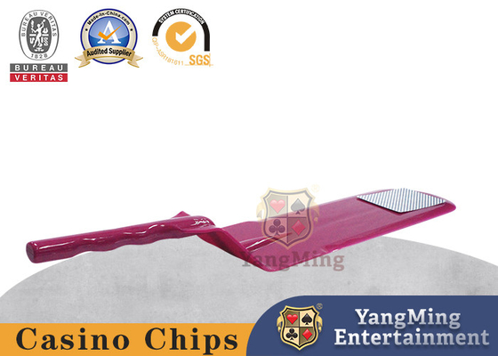 comprar Accesorios de Rose Red Acrylic Card Shovel de la encimera del juego de tabla de la ruleta del bacará Fabricación en línea