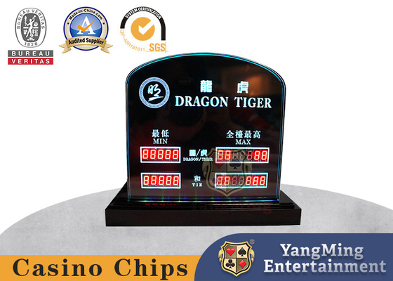 comprar Caja grabada LED de Niu Niu Dragon Tiger Poker Chip Display de las fuentes Fabricación en línea