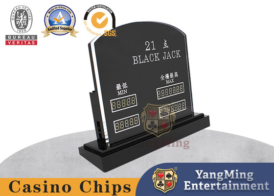 comprar El acrílico importado talló a Jack Casino Gambling Chips negro Fabricación en línea