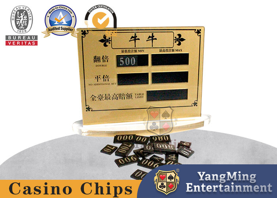 comprar Casino Bull Poker Table Limited Tarjeta Roja Impresión de pantalla de plástico acrílico se puede personalizar Fabricación en línea