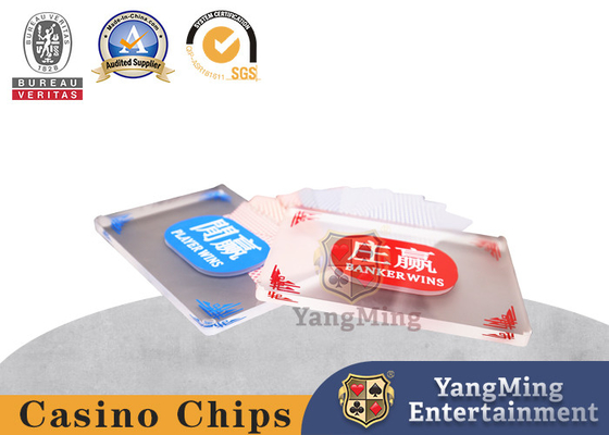 comprar Los marcadores industriales del grado basan al banquero helado de encargo de acrílico Player Positioning Plate de la tabla de juego del bacará Fabricación en línea