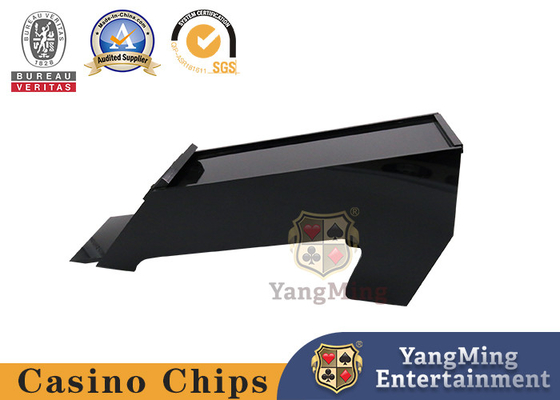 Acrílico de alta calidad Standard Negro zapatilla de distribuidor de cartas de póquer Texas Black Jack Juego de mesa