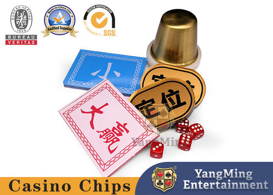 Rojo y Azul Frente y Reverso Impresión Tamaño Posicionamiento Botón Casino Juego de mesa de póquer Personalización