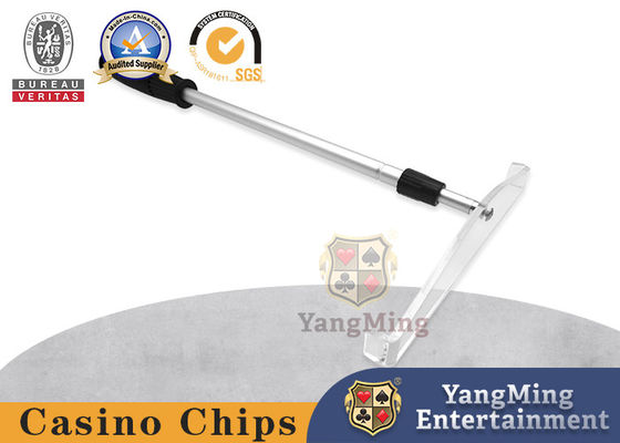 Chip de póquer transparente receptor de RFID Chip de 2 secciones Telescopio Accesorios de campo de aluminio