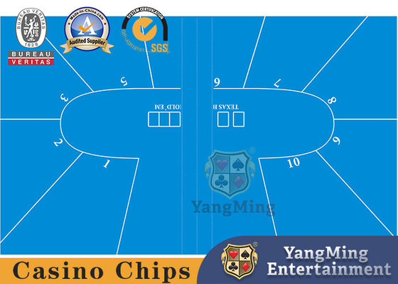 Tejido de mesa plegable impermeable para 10 personas, juego de póquer Texas Hold'Em, flanel profesional.