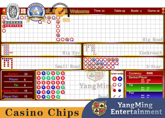 Resultados de Baccarat Sistemas electrónicos Accesorios de juegos de casino Software de mesa de póquer