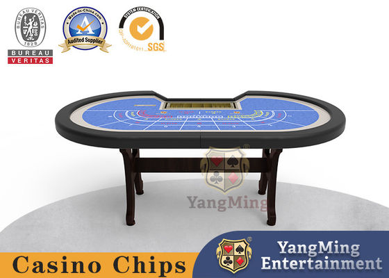 8-Persona Baccarat H-Leg Plegable Mesa de póquer Baccarat Mesa se puede personalizar recientemente