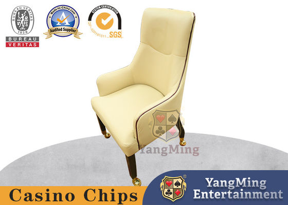 Silla de póquer de juego personalizado de roble silla de hotel de polilla de acero inoxidable de metal