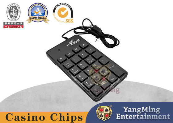 Tabla de póquer Casino Negro Cable USB Negro Baccarat Software Ingreso teclado numérico