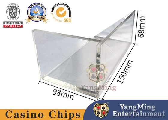 Texas Hold'em Triángulo de póquer caja de tarjetas de desecho de ocho mazos de póquer caja de tarjetas de desecho de accesorios