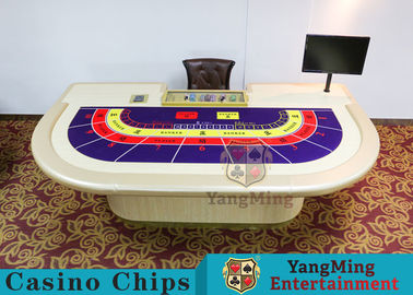 Macao VIP Casino dedicado Mesa de entretenimiento Mesa de juego de póquer de lujo 9 jugadores