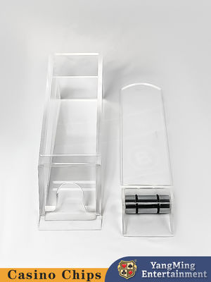 8 pares personalizados de distribuidores de cartas de Baccarat, juegos de mesa de póquer de acrílico transparente
