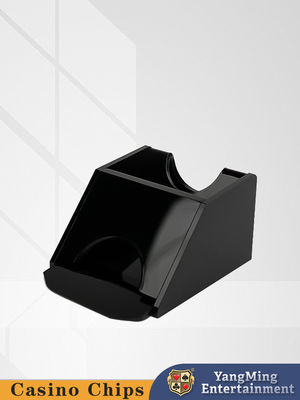 Todos Negro Acrílico Casino Mesa Negro Jack Niuniu 1 Deck Mesa de póquer Mesa de cartas superior distribuidor