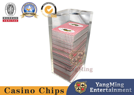 8 Deck Poker Discard Holder, Juego de mesa de Black Jack Texas, Acrílico, totalmente transparente