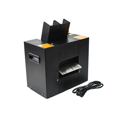 Triturador de cartas de acero inoxidable negro para mesas de póquer de casino de doble puerto para máquinas de trituración de cartas