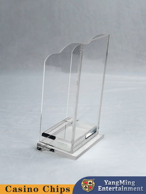 Caja de chatarra de cartas de póquer Baccarat Black Jack Juego de mesa Acrílico