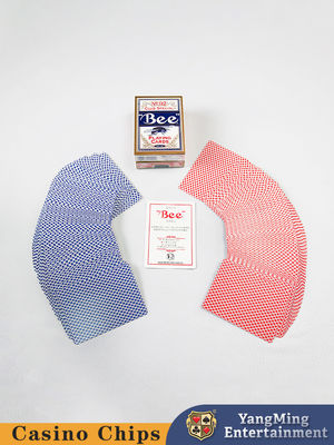 310g Importación Rojo Azul Abeja Negro Core Tarjeta de póquer Baccarat Mesa de juego Tarjeta de juego dedicada