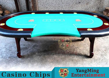 H Feet Texas Holdem Mesa de póquer Modelo económico estilo de fábrica Mesa de juego de póquer dedicada de Texas con 10 asientos